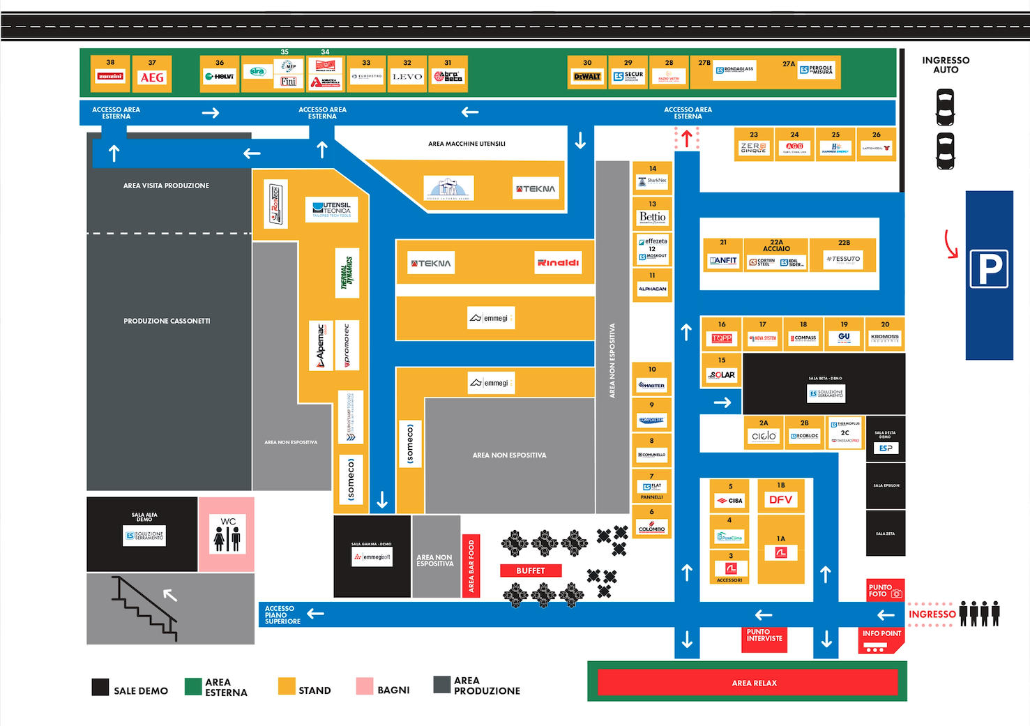 Mappa Open house 2024 Edil Sider S.p.A.